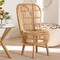Bali & Pari Nagoya Modern Bohemian Natural Rattan Tall Lounge Chair 235-13343-ZORO - alternate 3